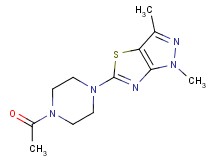5-(4-acetylpiperazin-1-yl)-1,3-dimethyl-1H-pyrazolo[3,4-d][1,3]thiazole