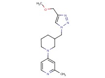 4-(3-{[4-(methoxymethyl)-1H-1,2,3-triazol-1-yl]methyl}-1-piperidinyl)-2-methylpyridine trifluoroacetate
