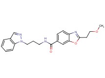 N-[3-(1H-indazol-1-yl)propyl]-2-(2-methoxyethyl)-1,3-benzoxazole-6-carboxamide