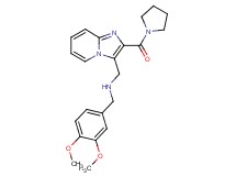 (3,4-dimethoxybenzyl){[2-(1-pyrrolidinylcarbonyl)imidazo[1,2-a]pyridin-3-yl]methyl}amine