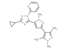 5-(3-cyclopropyl-1-pyridin-2-yl-1H-1,2,4-triazol-5-yl)-1,1',3',5'-tetramethyl-1H,1'H-3,4'-bipyrazole