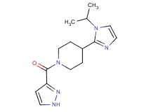 4-(1-isopropyl-1H-imidazol-2-yl)-1-(1H-pyrazol-3-ylcarbonyl)piperidine