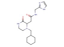 2-[1-(cyclohexylmethyl)-3-oxo-2-piperazinyl]-N-(1H-imidazol-2-ylmethyl)acetamide