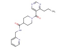 1-[(4-propylpyrimidin-5-yl)carbonyl]-N-(pyridin-2-ylmethyl)piperidine-4-carboxamide