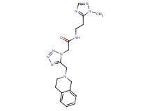 2-[5-(3,4-dihydroisoquinolin-2(1H)-ylmethyl)-1H-tetrazol-1-yl]-N-[2-(1-methyl-1H-1,2,4-triazol-5-yl)ethyl]acetamide