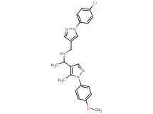 N-{[1-(4-chlorophenyl)-1H-pyrazol-4-yl]methyl}-1-[1-(4-methoxyphenyl)-5-methyl-1H-pyrazol-4-yl]ethanamine