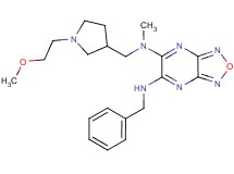 N'-benzyl-N-{[1-(2-methoxyethyl)-3-pyrrolidinyl]methyl}-N-methyl[1,2,5]oxadiazolo[3,4-b]pyrazine-5,6-diamine