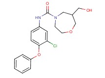 N-(3-chloro-4-phenoxyphenyl)-6-(hydroxymethyl)-1,4-oxazepane-4-carboxamide