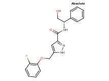 5-[(2-fluorophenoxy)methyl]-N-[(1S)-2-hydroxy-1-phenylethyl]-1H-pyrazole-3-carboxamide