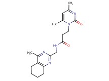 3-(4,6-dimethyl-2-oxopyrimidin-1(2H)-yl)-N-[(4-methyl-5,6,7,8-tetrahydroquinazolin-2-yl)methyl]propanamide