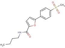 N-butyl-5-[4-(methylsulfonyl)phenyl]-2-furamide