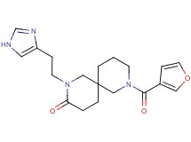 8-(3-furoyl)-2-[2-(1H-imidazol-4-yl)ethyl]-2,8-diazaspiro[5.5]undecan-3-one