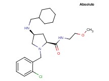 (4S)-1-(2-chlorobenzyl)-4-[(cyclohexylmethyl)amino]-N-(2-methoxyethyl)-L-prolinamide