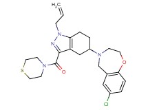 4-[1-allyl-3-(4-thiomorpholinylcarbonyl)-4,5,6,7-tetrahydro-1H-indazol-5-yl]-7-chloro-2,3,4,5-tetrahydro-1,4-benzoxazepine