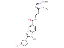 2-[(3S)-3-hydroxypyrrolidin-1-yl]-1-methyl-N-[2-(1-methyl-1H-pyrazol-5-yl)ethyl]-1H-benzimidazole-5-carboxamide