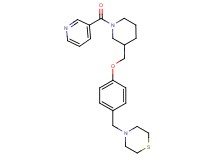 4-(4-{[1-(3-pyridinylcarbonyl)-3-piperidinyl]methoxy}benzyl)thiomorpholine