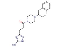 3-{3-oxo-3-[4-(1,2,3,4-tetrahydro-2-naphthalenyl)-1-piperazinyl]propyl}-1H-1,2,4-triazol-5-amine
