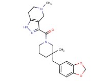 3-{[3-(1,3-benzodioxol-5-ylmethyl)-3-methylpiperidin-1-yl]carbonyl}-5-methyl-4,5,6,7-tetrahydro-1H-pyrazolo[4,3-c]pyridine