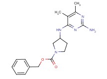 benzyl 3-[(2-amino-5,6-dimethylpyrimidin-4-yl)amino]pyrrolidine-1-carboxylate