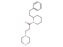 4-{3-oxo-3-[2-(2-phenylethyl)-1-piperidinyl]propyl}morpholine