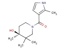 (4S*)-3,3,4-trimethyl-1-[(2-methyl-1H-pyrrol-3-yl)carbonyl]piperidin-4-ol