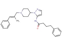 N-(1-{1-[(2E)-2-methyl-3-phenyl-2-propen-1-yl]-4-piperidinyl}-1H-pyrazol-5-yl)-4-phenylbutanamide
