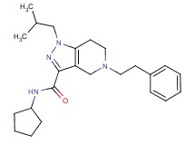 N-cyclopentyl-1-isobutyl-5-(2-phenylethyl)-4,5,6,7-tetrahydro-1H-pyrazolo[4,3-c]pyridine-3-carboxamide