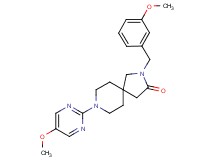 2-(3-methoxybenzyl)-8-(5-methoxy-2-pyrimidinyl)-2,8-diazaspiro[4.5]decan-3-one