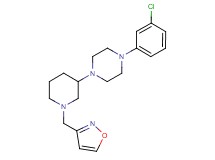 1-(3-chlorophenyl)-4-[1-(3-isoxazolylmethyl)-3-piperidinyl]piperazine