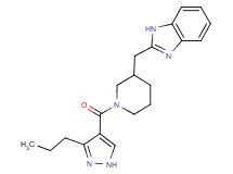 2-({1-[(3-propyl-1H-pyrazol-4-yl)carbonyl]-3-piperidinyl}methyl)-1H-benzimidazole