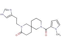 2-[2-(1H-imidazol-4-yl)ethyl]-8-[(1-methyl-1H-pyrrol-2-yl)carbonyl]-2,8-diazaspiro[5.5]undecan-3-one