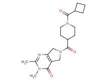 6-{[1-(cyclobutylcarbonyl)-4-piperidinyl]carbonyl}-2,3-dimethyl-3,5,6,7-tetrahydro-4H-pyrrolo[3,4-d]pyrimidin-4-one