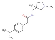 N-[(1,3-dimethylpyrrolidin-3-yl)methyl]-2-(4-isopropylphenyl)acetamide