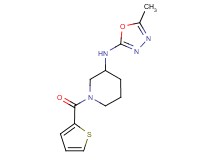 N-(5-methyl-1,3,4-oxadiazol-2-yl)-1-(2-thienylcarbonyl)piperidin-3-amine