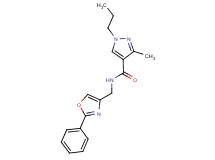 3-methyl-N-[(2-phenyl-1,3-oxazol-4-yl)methyl]-1-propyl-1H-pyrazole-4-carboxamide