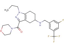 N-[3-fluoro-5-(trifluoromethyl)benzyl]-3-(4-morpholinylcarbonyl)-1-propyl-4,5,6,7-tetrahydro-1H-indazol-5-amine