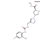 (4R)-4-{4-[({[(4-chloro-2-methylphenyl)amino]carbonyl}amino)methyl]-1H-1,2,3-triazol-1-yl}-N-methyl-L-prolinamide hydrochloride