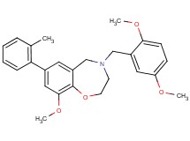 4-(2,5-dimethoxybenzyl)-9-methoxy-7-(2-methylphenyl)-2,3,4,5-tetrahydro-1,4-benzoxazepine