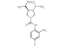 (3S*,4R*)-N-(4-chloro-2-methylphenyl)-3-(dimethylamino)-4-isopropylpyrrolidine-1-carboxamide