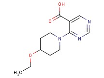 4-(4-ethoxypiperidin-1-yl)pyrimidine-5-carboxylic acid