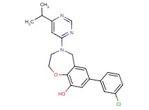 7-(3-chlorophenyl)-4-(6-isopropylpyrimidin-4-yl)-2,3,4,5-tetrahydro-1,4-benzoxazepin-9-ol