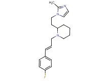 1-[(2E)-3-(4-fluorophenyl)-2-propen-1-yl]-2-[2-(2-methyl-1H-imidazol-1-yl)ethyl]piperidine