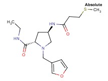 (4R)-N-ethyl-1-(3-furylmethyl)-4-{[3-(methylthio)propanoyl]amino}-L-prolinamide