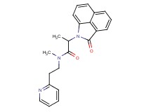 N-methyl-2-(2-oxobenzo[cd]indol-1(2H)-yl)-N-(2-pyridin-2-ylethyl)propanamide