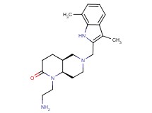 rel-(4aS,8aR)-1-(2-aminoethyl)-6-[(3,7-dimethyl-1H-indol-2-yl)methyl]octahydro-1,6-naphthyridin-2(1H)-one dihydrochloride