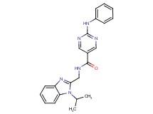 2-anilino-N-[(1-isopropyl-1H-benzimidazol-2-yl)methyl]-5-pyrimidinecarboxamide