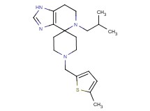 5-isobutyl-1'-[(5-methyl-2-thienyl)methyl]-1,5,6,7-tetrahydrospiro[imidazo[4,5-c]pyridine-4,4'-piperidine]