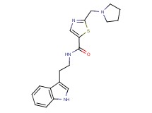 N-[2-(1H-indol-3-yl)ethyl]-2-(pyrrolidin-1-ylmethyl)-1,3-thiazole-5-carboxamide
