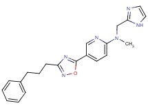 N-(1H-imidazol-2-ylmethyl)-N-methyl-5-[3-(3-phenylpropyl)-1,2,4-oxadiazol-5-yl]pyridin-2-amine