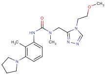 N-{[4-(2-methoxyethyl)-4H-1,2,4-triazol-3-yl]methyl}-N-methyl-N'-(2-methyl-3-pyrrolidin-1-ylphenyl)urea